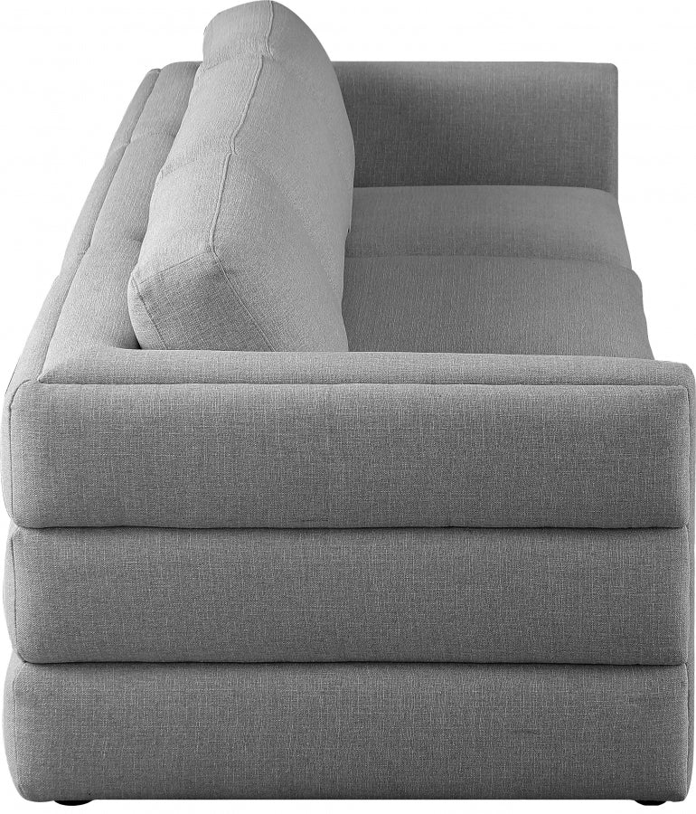 Gisele Linen Textured Modular 114" Sofa