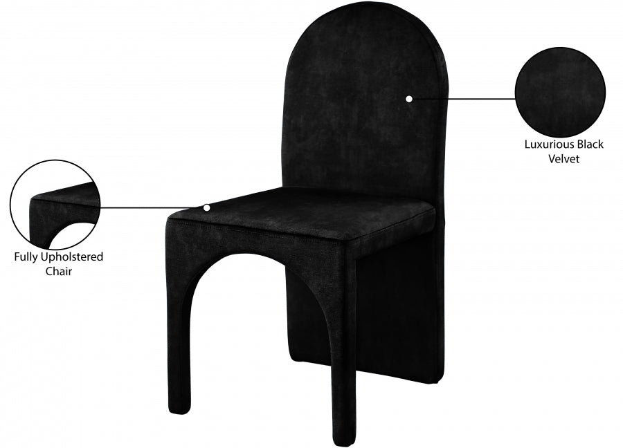 Vegas || Velvet Dining Side Chair Set of 2