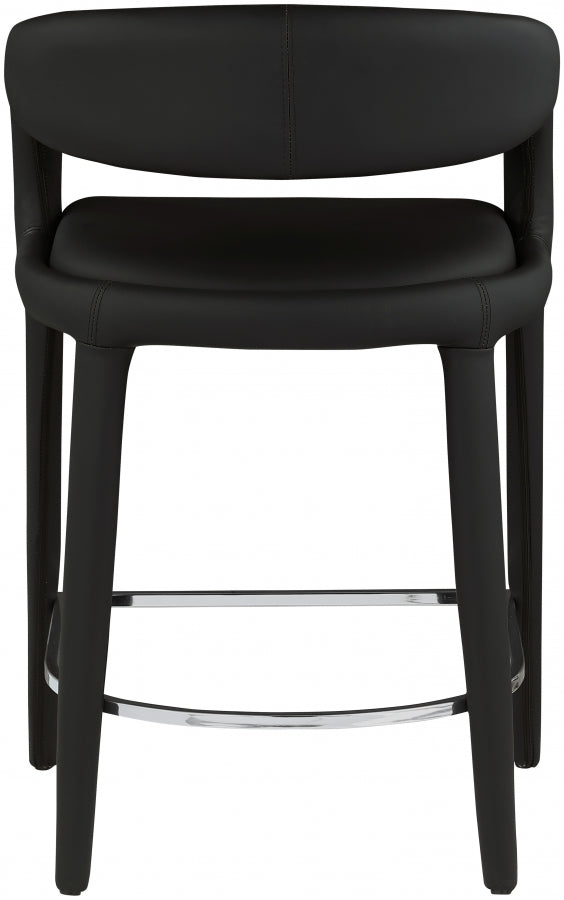 New York Faux Leather Counter Stool Set of 2