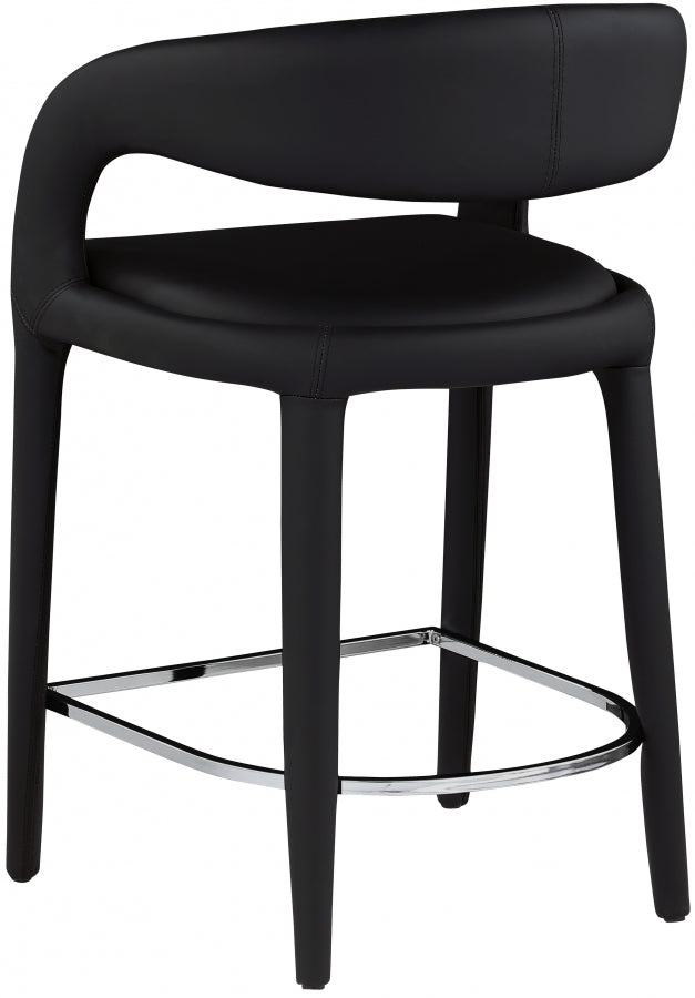 New York Faux Leather Counter Stool Set of 2