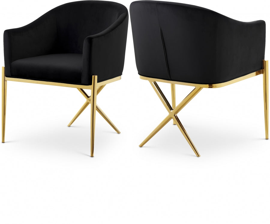 X-Rated Velvet Dining Chair Set of 2