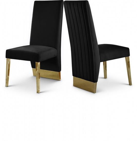 Luxury Money Velvet Dining Chair Set of 2