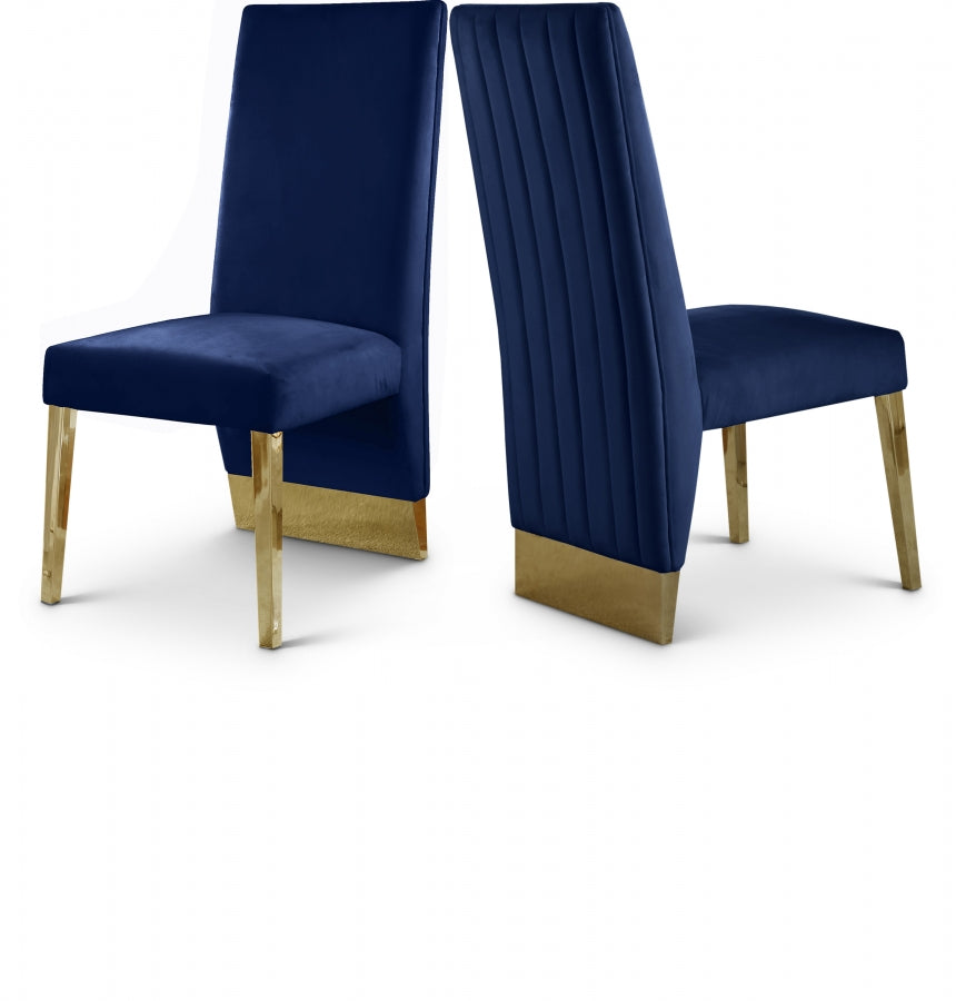 Luxury Money Velvet Dining Chair Set of 2
