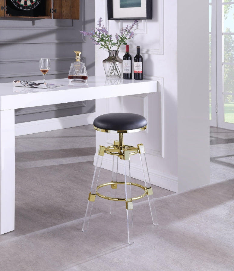 Bell Faux Leather Adjustable Bar | Counter Stool Set of 2