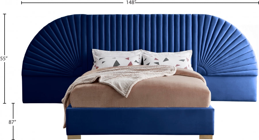 Luxe 8 Velvet Bed