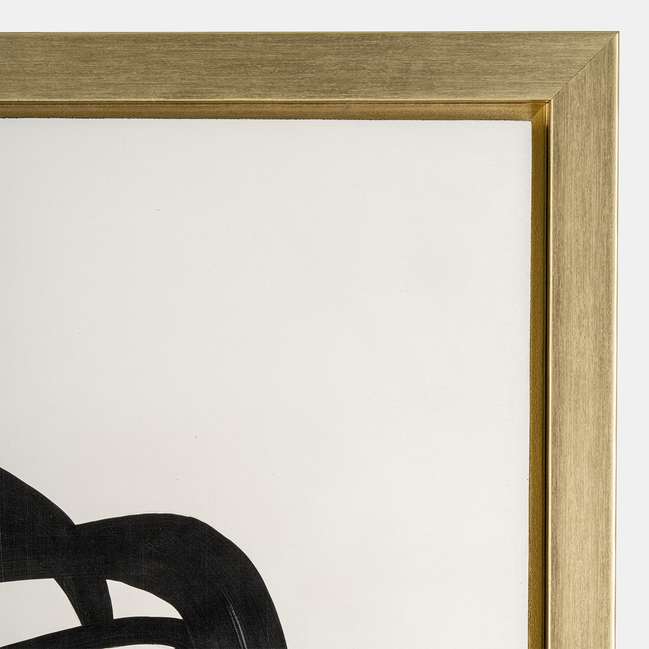 Hand Painted Gold Frame Geometric Face