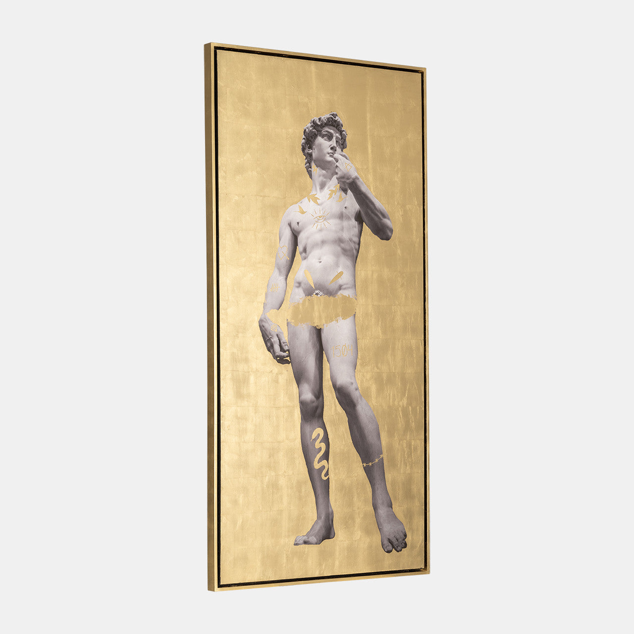 Hand Painted David In Gold,
