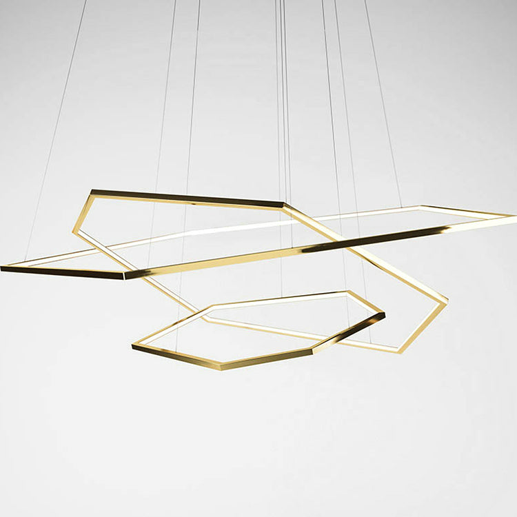 Polygons Led Luxury Polygon LED Chandelier – LLuxuryanddesignstore.com