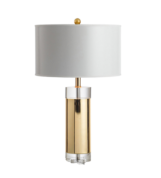 Luxury Crystal and Gold Lamp