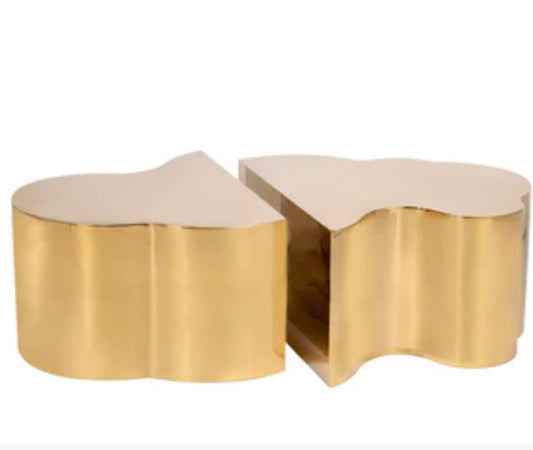 SET OF 2 LUCA COFFEE TABLE IN GOLD