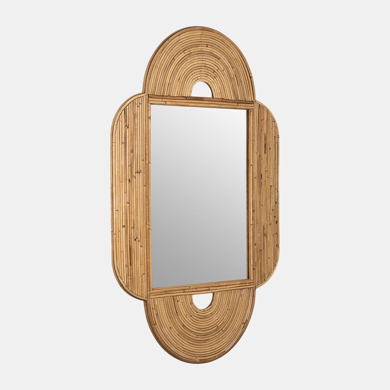 Luxury Rattan Rectangular Mirror