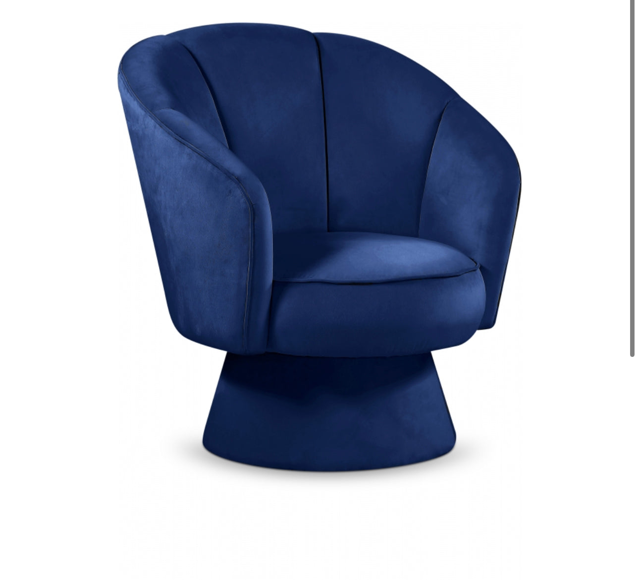 Burberry Velvet Accent Chair