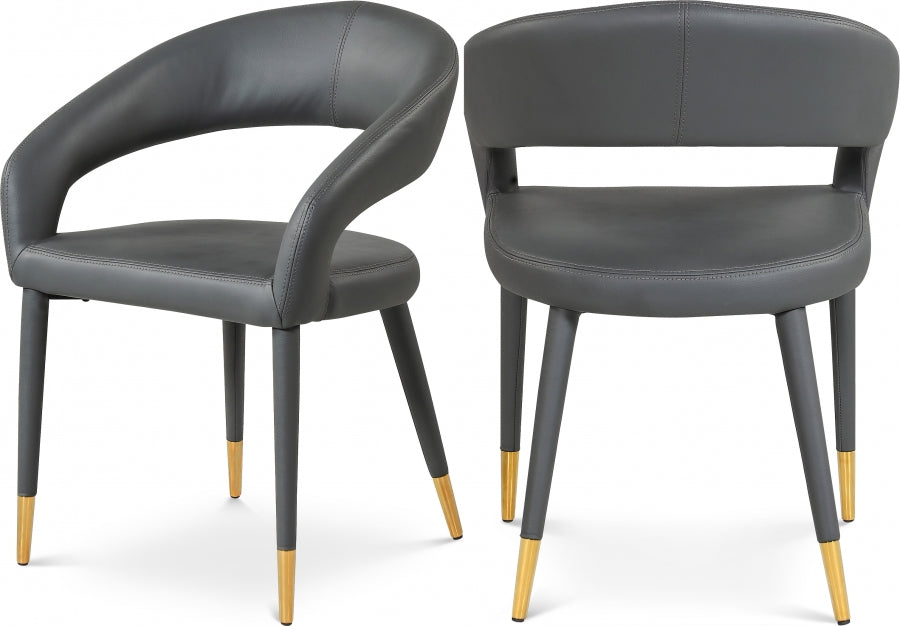 Beyonce  Faux Leather Dining Chair Set of 2