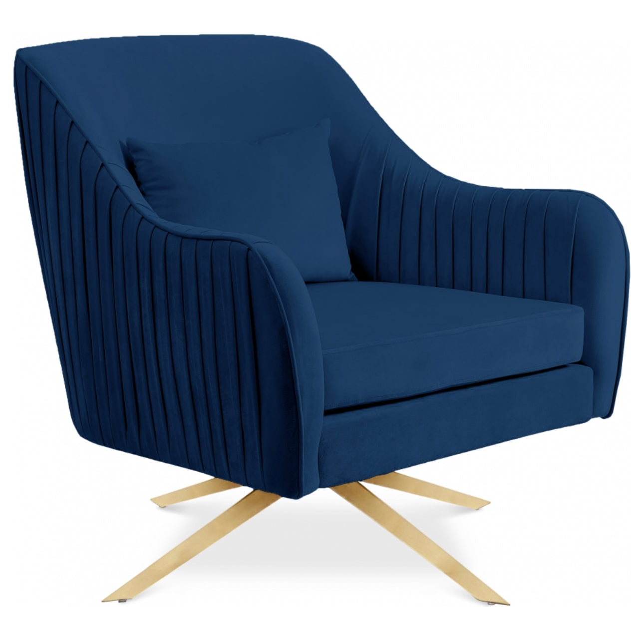 GiGi Velvet Swivel Accent Chair