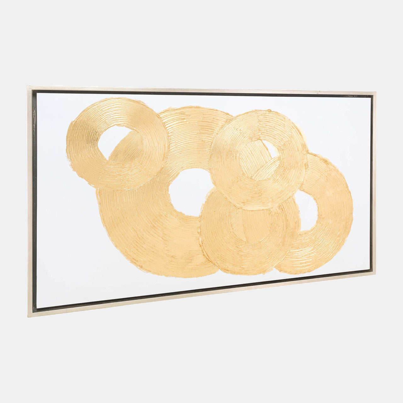 Hand Painted Gold Leaf Circle Sequence