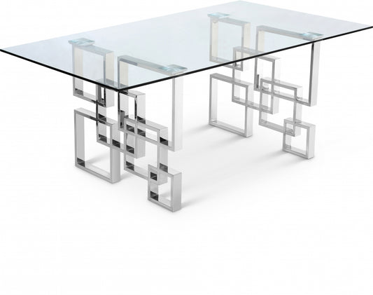 Luxe 1 Chrome Dining Table
