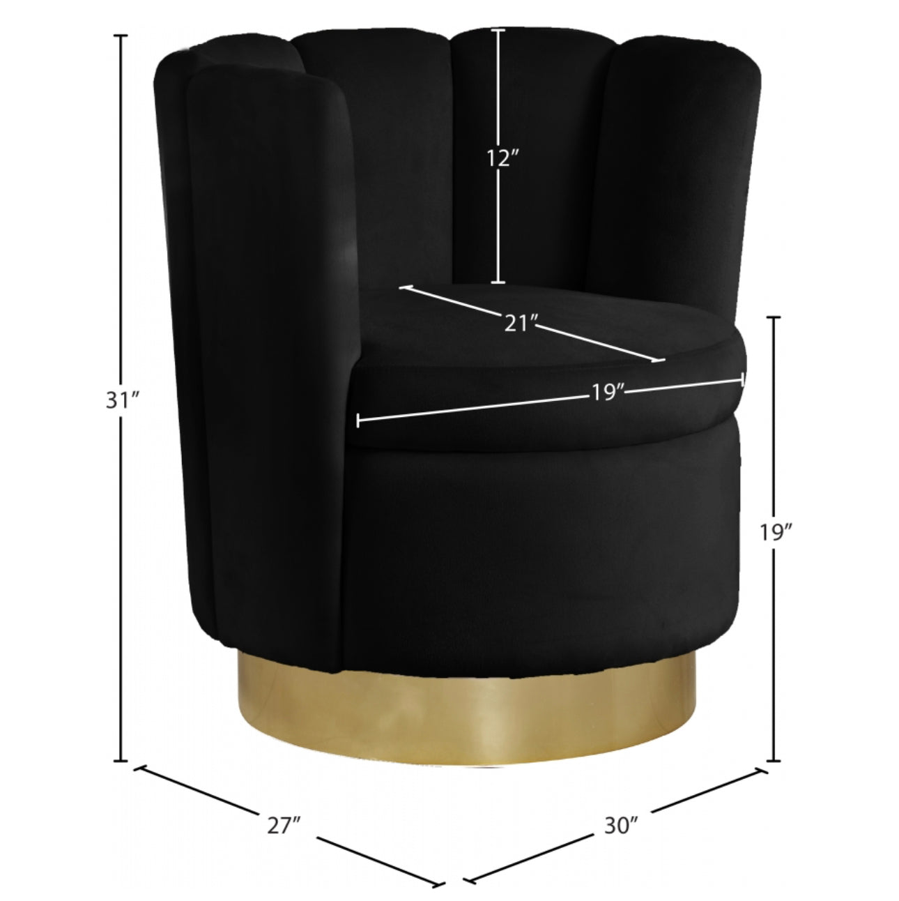Dolce Velvet Accent Chair
