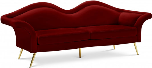 Lips velvet sofa
