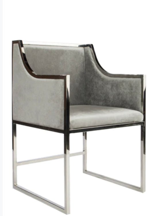ERIN SILVER DINING CHAIR-PRE-ORDER