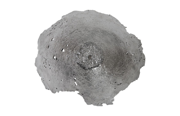 Jagged Splash Bowl Liquid Silver Wall Art