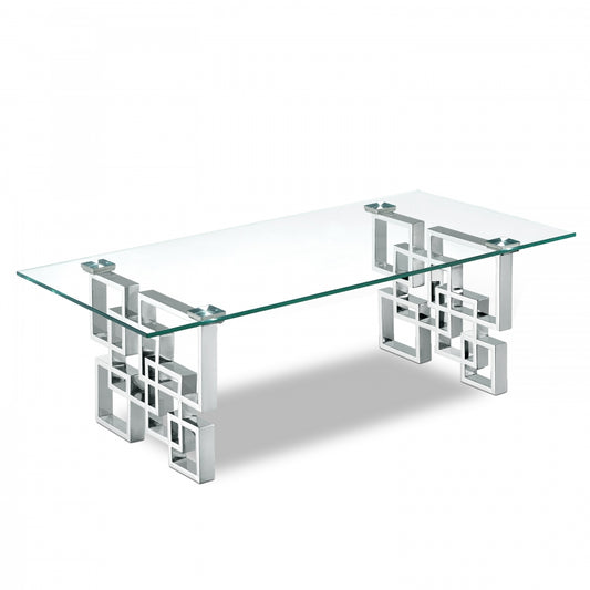 Luxe 1 Chrome Coffee Table