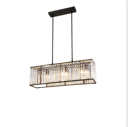 Designer Rectangular Crystal Dinning Room Chandelier