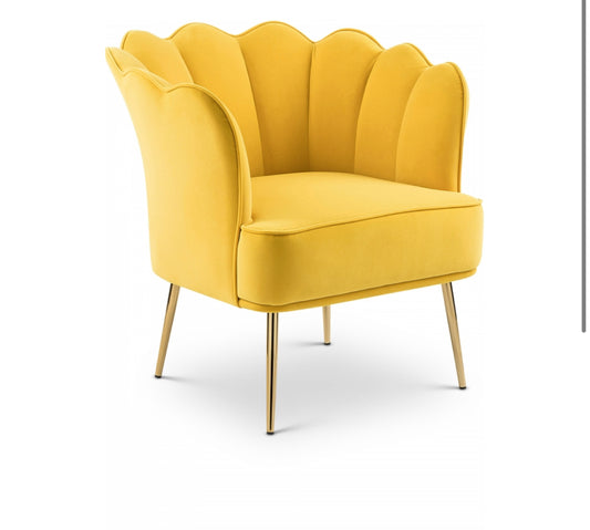 Lemonade Velvet Accent Chair