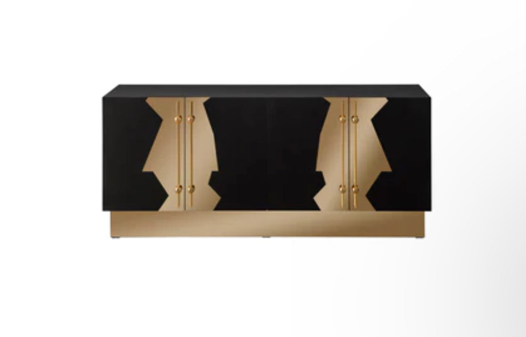 CALLISTA SIDEBOARD IN BLACK AND GOLD