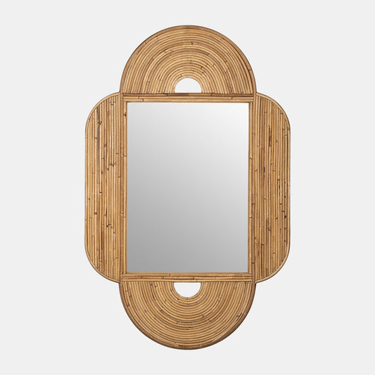 Luxury Rattan Rectangular Mirror