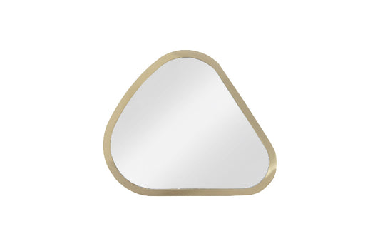Pebble Mirrors Set of 4, Brushed Brass
