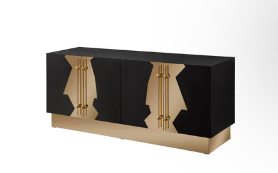 CALLISTA SIDEBOARD IN BLACK AND GOLD