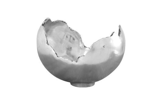 Burled Silver Bowl